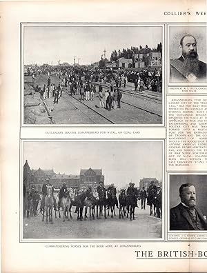 Bild des Verkufers fr PRINT: "The British-Boer War".photoengraving from Collier's Weekly; November 25, 1899 zum Verkauf von Dorley House Books, Inc.