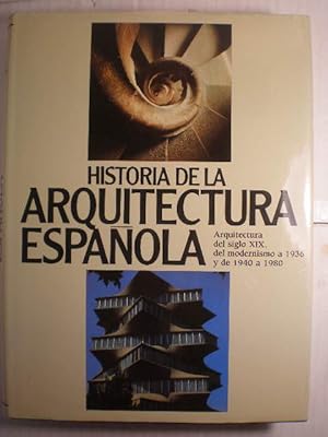 Imagen del vendedor de Historia de la Arquitectura Espaola. Tomo 5. Arquitectura del siglo XIX, del modernismo a 1936 y de 1940 a 1980 a la venta por Librera Antonio Azorn