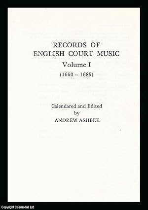 Records of English Court Music: 1660-85 v. 1