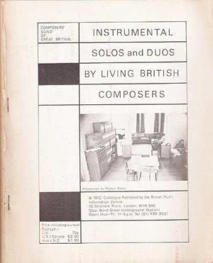 Instrumental Solos And Duos By Living British Composers.