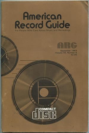 Bild des Verkufers fr American Record Guide: September 1983, Volume 46, Number 6 zum Verkauf von Between the Covers-Rare Books, Inc. ABAA