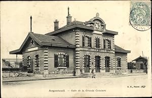 Seller image for Ansichtskarte / Postkarte Argenteuil Val d'Oise, Gare de la Grande Ceinture, Bahnhof for sale by akpool GmbH