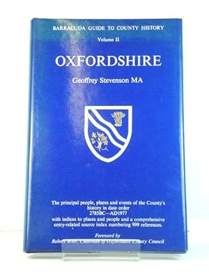 Immagine del venditore per Oxfordshire (The Barracuda Guide to County History Series) venduto da PsychoBabel & Skoob Books