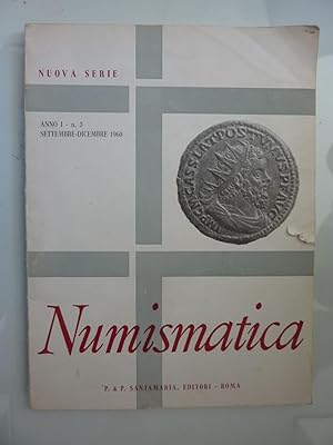 Nuova Serie NUMISMATICA Anno I Numero 3 SETTEMBRE - DICEMBRE 1960