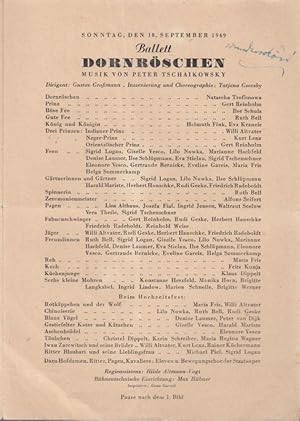 Dornröschen. Ballett. Spielzeit 1949 / 1950. Dirigent: Großmann, Gustav. - Inszenierung / Choreog...