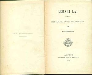 Seller image for Bhari Lal. Histoire d'un brahmane for sale by dansmongarage