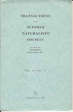 Transactions of the Suffolk Naturalists' Society Vol. 13 - Part 3
