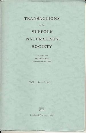 Transactions of the Suffolk Naturalists' Society Vol. 14 - Part 1