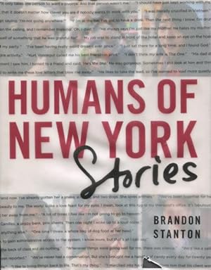 Bild des Verkufers fr Humans Of New York: Stories zum Verkauf von Kenneth A. Himber