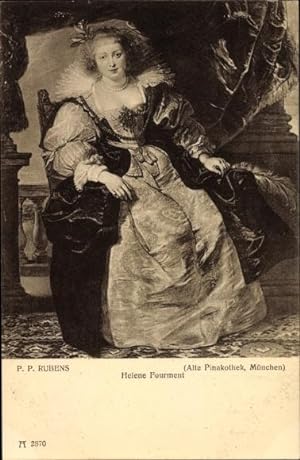 Künstler Ansichtskarte / Postkarte Rubens, P. P., Helene Fourment, Portrait, Ackermann 2870