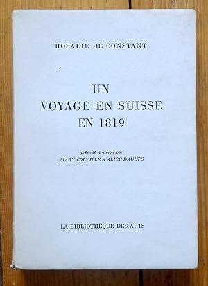 Imagen del vendedor de Un Voyage en Suisse en 1819 a la venta por La Bergerie