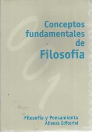 Imagen del vendedor de Conceptos fundamentaes de filosofa a la venta por Librera Cajn Desastre