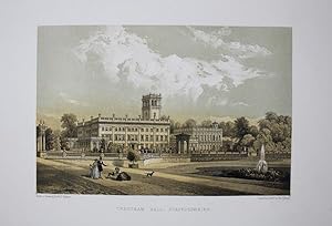 Fine Original Lithotint Illustration of Trentham Hall in Staffordshire. By F. W. Hulme. Published...