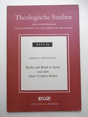 Imagen del vendedor de Recht und Bund in Israel und dem Alten Vordern Orient. a la venta por Antiquariat Steinwedel