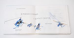 Seller image for 2 pomes chiffrs 1 sonnet crypt - [Deux pomes chiffrs Un sonnet crypt] for sale by Librairie-Galerie Emmanuel Hutin