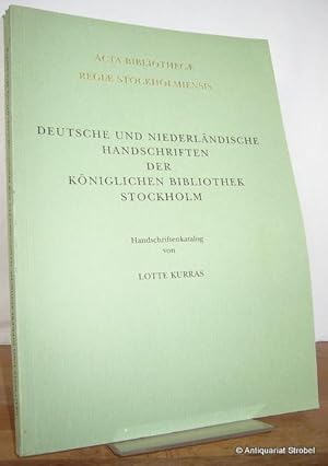 Deutsche und niederländische Handschriften der Königlichen Bibliothek Stockholm. Handschriftenkat...