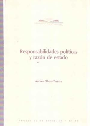 Seller image for Responsabilidades polticas y razn de estado for sale by SOSTIENE PEREIRA