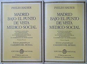 Seller image for Madrid bajo el punto de vista mdico-social 2 tomos (obra Completa) + mapa for sale by Almacen de los Libros Olvidados