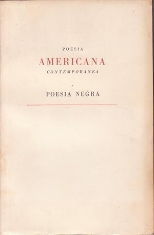 POESIA AMERICANA CONTEMPORANEA E POESIA NEGRA