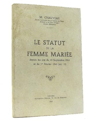 Seller image for Le statut de la femme marie for sale by crealivres