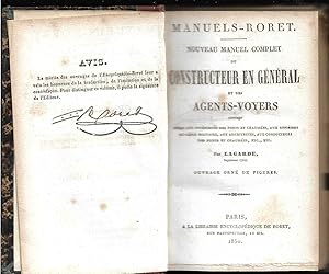 Nouveau Manuel Complet du Constructeur en General et ses Agents-Voyers ouvrage utile aux ingeénie...