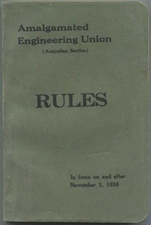 Rules of the Australian Section : in force on and from November 1, 1938.