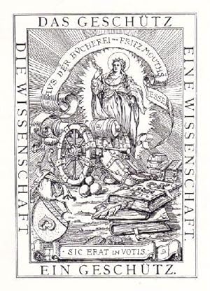 Exlibris für Fritz Mouths, Essen. Klischéedruck von Clemens Kissel.