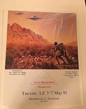 Bild des Verkufers fr First World UFO Congress Broadside/Poster zum Verkauf von Bristlecone Books  RMABA