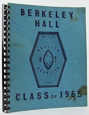 Bild des Verkufers fr Berkeley Hall School (Beverly Hills, California) Class of 1965 Yearbook zum Verkauf von Flamingo Books