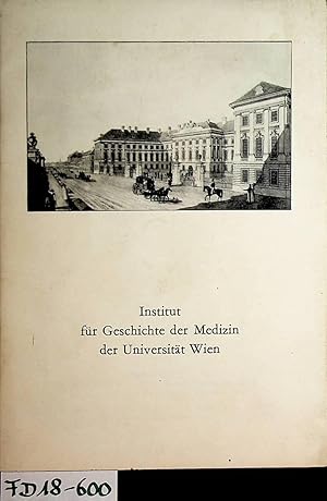 Bild des Verkufers fr Das Wiener Institut fr Geschichte der Medizin im Josephinum zum Verkauf von ANTIQUARIAT.WIEN Fine Books & Prints