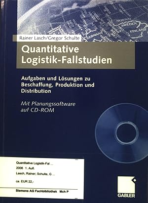 Immagine del venditore per Quantitative Logistik-Fallstudien : Aufgaben und Lsungen zu Beschaffung, Produktion und Distribution. venduto da books4less (Versandantiquariat Petra Gros GmbH & Co. KG)