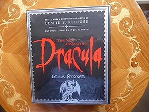 Seller image for The New Annotated Dracula: MINT SIGNED LOCATED & PUBLICATION DAY DATED FIRST EDITION with Dracula drawing & Introduction by Neil Gaiman for sale by Welcombe Books