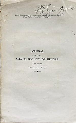 Immagine del venditore per Outline of Chang grammar. From the Journal and Proceedings, Asiatic Society of Bengal, New series, vol. XXV, 1929, no. 1. venduto da Jack Baldwin Rare Books