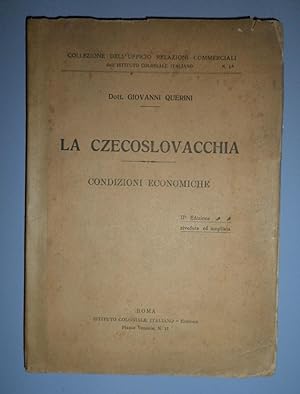 La Czecoslovacchia. Condizioni economiche