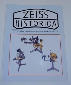 Bild des Verkufers fr Journal of the Zeiss Historica Society, Volume 30, Number 1, Spring 2009 zum Verkauf von Kuenzig Books ( ABAA / ILAB )