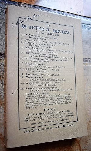 The Quarterly Review No.520 April 1934