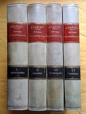 Études philosophiques pour vulgariser les théories d'Aristote et de S. Thomas et leur accord avec...