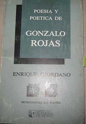 Image du vendeur pour Poesa y potica de Gonzalo Rojas mis en vente par Librera Monte Sarmiento