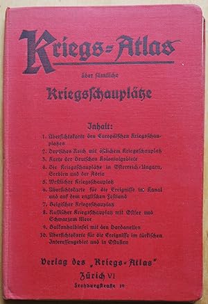Seller image for Kriegs-Atlas ber smtliche Kriegsschaupltze. for sale by ShepherdsBook