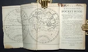 Immagine del venditore per The Universal Pocket-Book; being the most comprehensive, useful and compleat book of the kind, ever yet publish'd: containing amongst a great many other Particulars, I. A map of the world, World, with a Geographical Description of the Same. II. An Historical Table of remarkable Events, from the Creation to Julius Caesar. III. A Map of England, with an Account of the Number of Parishes, Market-Towns, Market-Days, Cities, Bishopricks, &c. IV. A List of the House of Peers, with their Names, Title, Motto, Town-House and Country-House. V. A short abstract of the History of England. VI. The Gardiner's Monthly Director in the Fruit, Flower and Kitchen Garden. Vii. A Table of simple Interest at 5 per Cent. Viii. Rates of Watermen, Coachmen and Chai venduto da Forest Books, ABA-ILAB