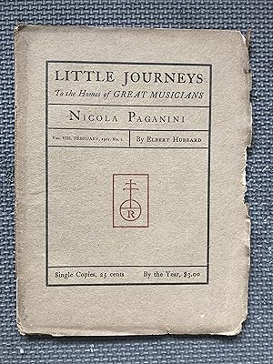 Seller image for Little Journeys to the Homes of Great Musicians; Nicola Paganini for sale by Cragsmoor Books