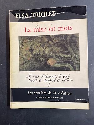 Seller image for La mise en mots for sale by Librairie de l'Avenue - Henri  Veyrier