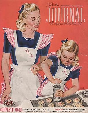 ORIG VINTAGE MAGAZINE COVER/ LADIES HOME JOURNAL - DECEMBER 1940