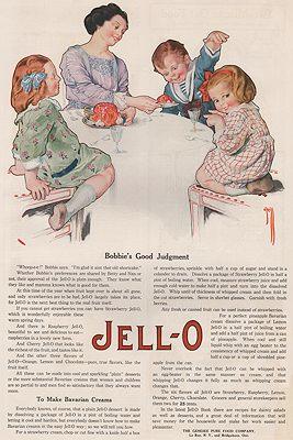 ORIG. VINTAGE MAGAZINE AD: 1919 JELL-O AD