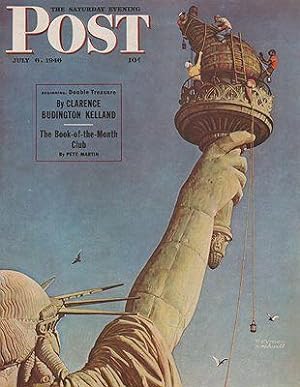 ORIG VINTAGE MAGAZINE COVER/ SATURDAY EVENING POST - JULY 6 1946