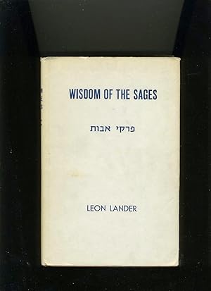 Image du vendeur pour WISDOM OF THE SAGES mis en vente par Daniel Liebert, Bookseller