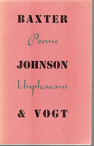 Imagen del vendedor de Poems Unpleasant a la venta por Browsers Books