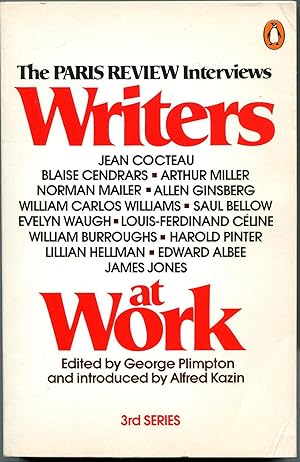 Seller image for The Paris Review Interviews Writers at Work, 3rd Series (Writers at Work: The Paris Review Interviews, Third Series) for sale by The Green Arcade