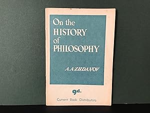 Imagen del vendedor de On the History of Philosophy a la venta por Bookwood