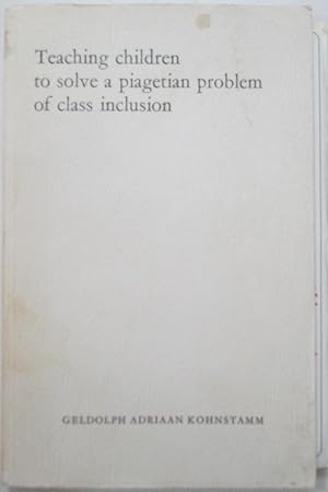 Teaching Children to Solve a Piagetian Problem of Class Inclusion